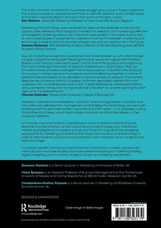 Produktbild: Technology and Innovation for Marketing