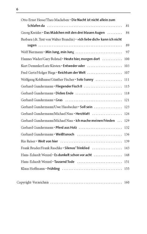 Produktbild: 33 Lieder f&uuml;r Schauspieler