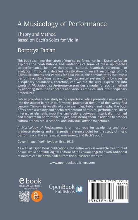 Produktbild: A Musicology of Performance