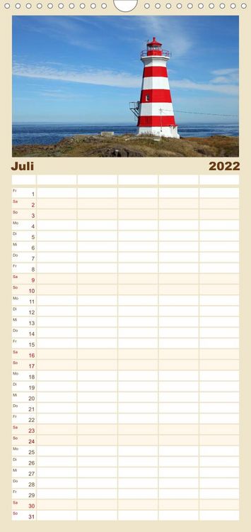 Produktbild: Familienplaner Kanadas Osten (Wandkalender 2022 , 21 cm x 45 cm, hoch)