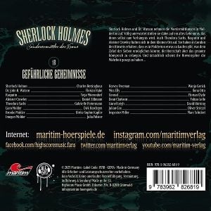 Produktbild: Sherlock Holmes - Sonderermittler der Krone - Gef&auml;hrliche Geheimnisse,1 Audio-CD