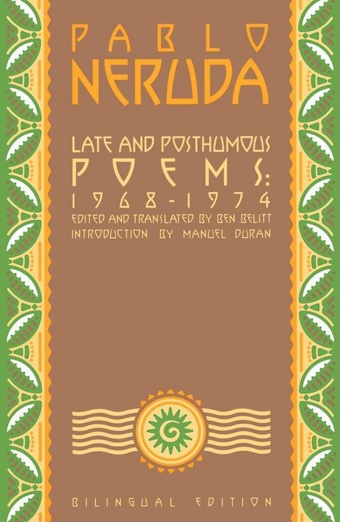 Produktbild: Late and Posthumous Poems, 1968-1974