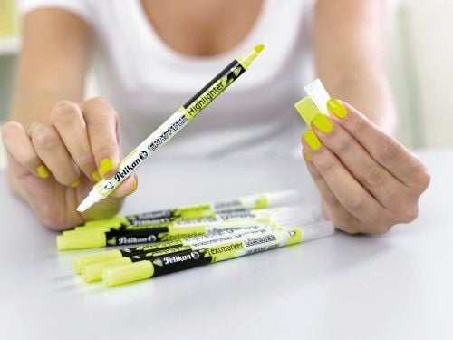Produktbild: Pelikan Textmarker-L&ouml;scher 456, Leucht-Gelb, 2er Set