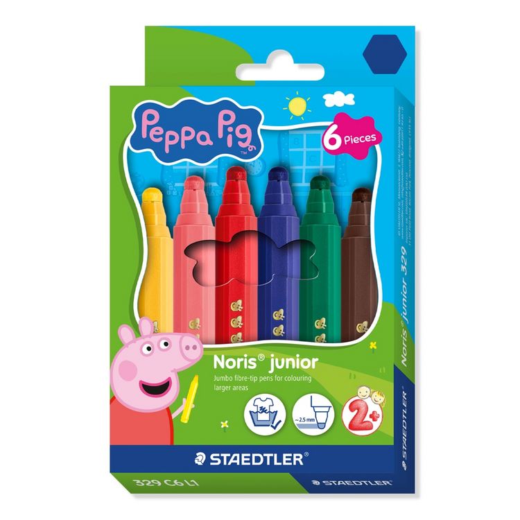 Produktbild: STADTLER Fasermaler Noris&reg; junior Peppa Pig Fasermaler Noris&reg; junior 329 hexagonal