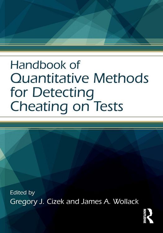 Produktbild: Handbook of Quantitative Methods for Detecting Cheating on Tests
