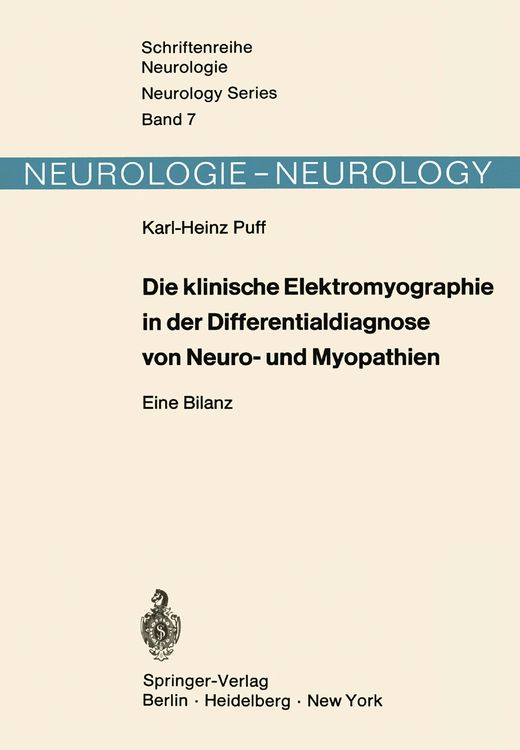 Produktbild: Die klinische Elektromyographie in der Differentialdiagnose von Neuro- und Myopathien