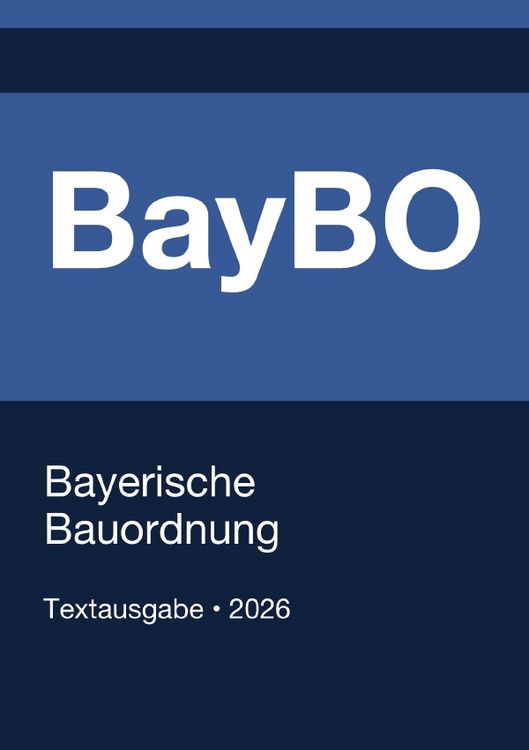 Produktbild: BayBO - Bayerische Bauordnung 2026
