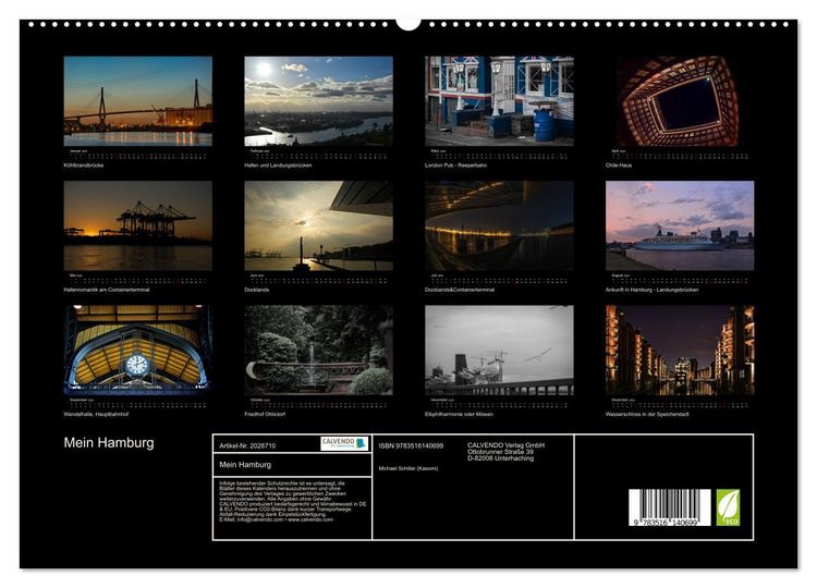 Produktbild: Mein Hamburg (hochwertiger Premium Wandkalender 2026 DIN A2 quer), Kunstdruck in Hochglanz