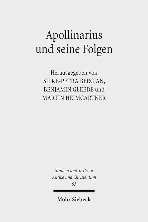 Produktbild: Apollinarius und seine Folgen