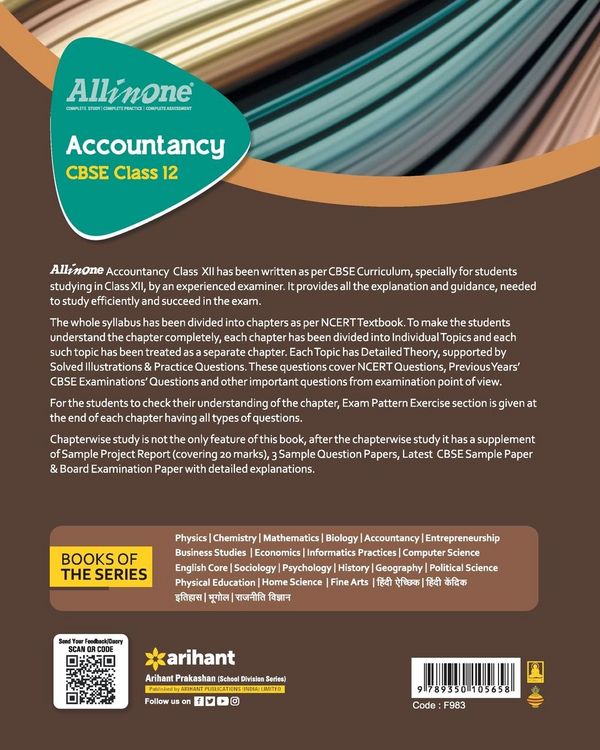 Produktbild: All In One Class 12th Accountancy for CBSE Exam 2024