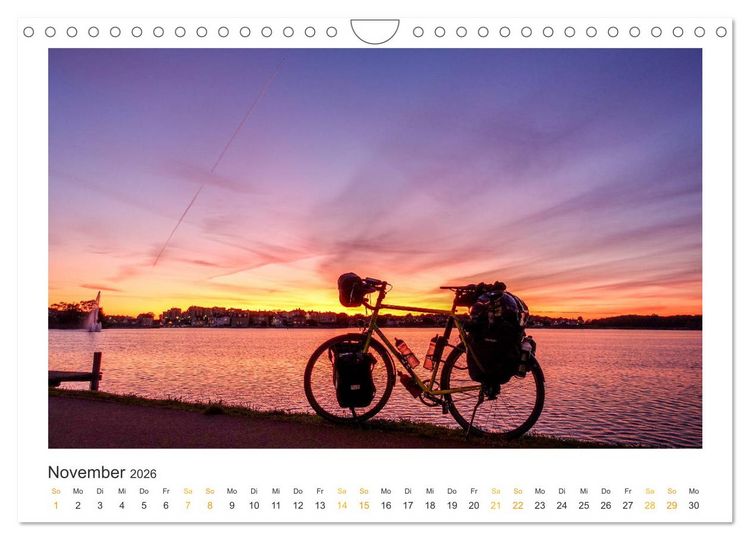 Produktbild: Radreisegl&uuml;ck Ostsee (Wandkalender 2026 DIN A4 quer), CALVENDO Monatskalender