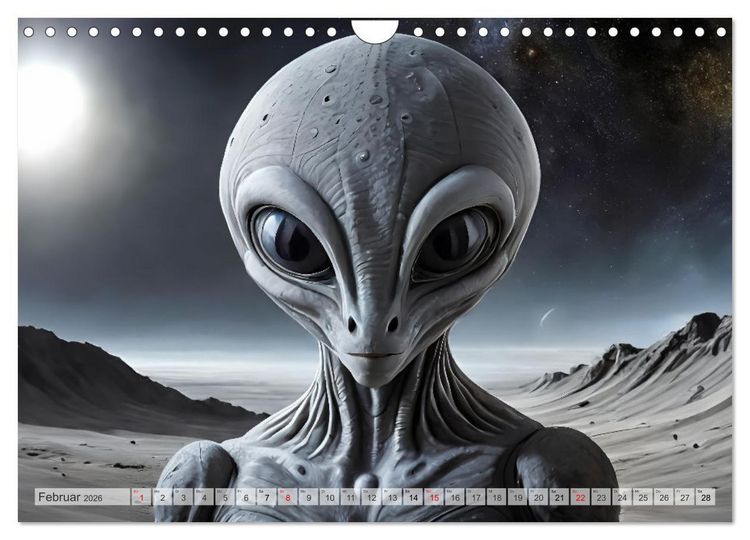 Produktbild: Aliens auf Tour (Wandkalender 2026 DIN A4 quer), CALVENDO Monatskalender
