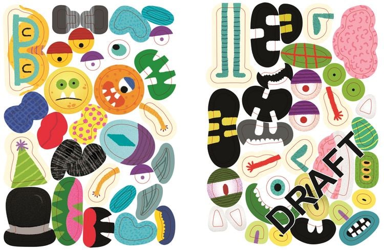 Produktbild: Usborne Minis - Sticker-Kreativbuch: Monster-Gesichter