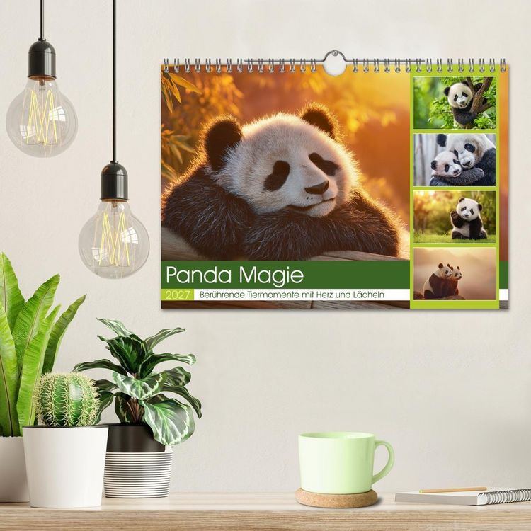 Produktbild: Panda Magie (Wandkalender 2027 DIN A4 quer), CALVENDO Monatskalender