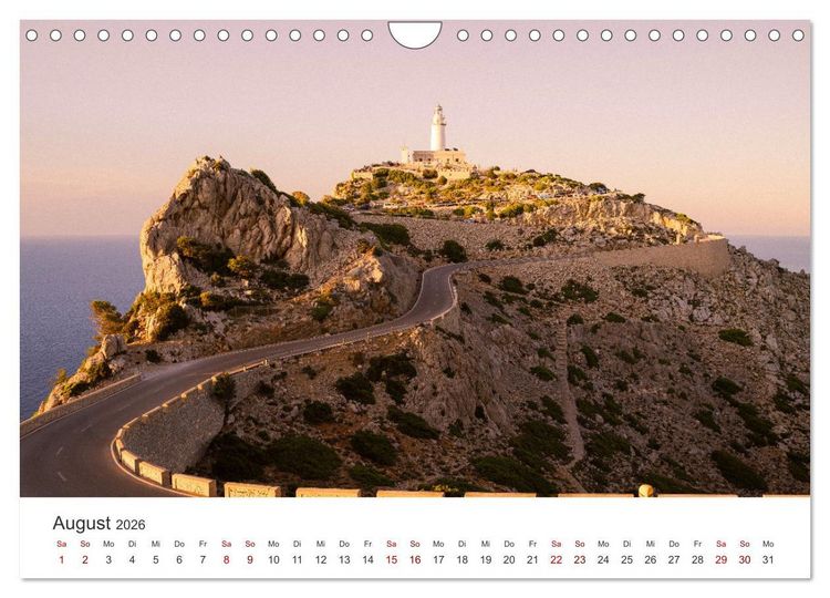 Produktbild: Mallorca - Eine traumhafte Reise nach Spanien. (Wandkalender 2026 DIN A4 quer), CALVENDO Monatskalender