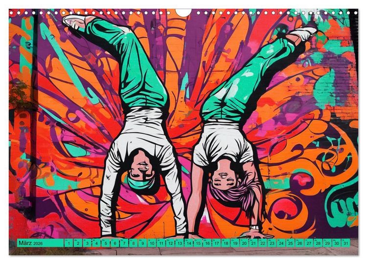 Produktbild: Lebensart Hip Hop (Wandkalender 2026 DIN A3 quer), CALVENDO Monatskalender