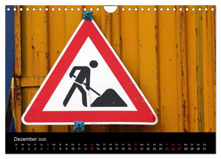 Produktbild: Baustellen (Wandkalender 2026 DIN A4 quer), CALVENDO Monatskalender