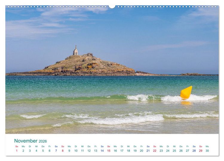 Produktbild: Smaragdk&uuml;ste C&ocirc;te d'&Eacute;meraude. Der malerische Norden der Bretagne (hochwertiger Premium Wandkalender 2026 DIN A2 quer), Kunstdruck in Hochglanz