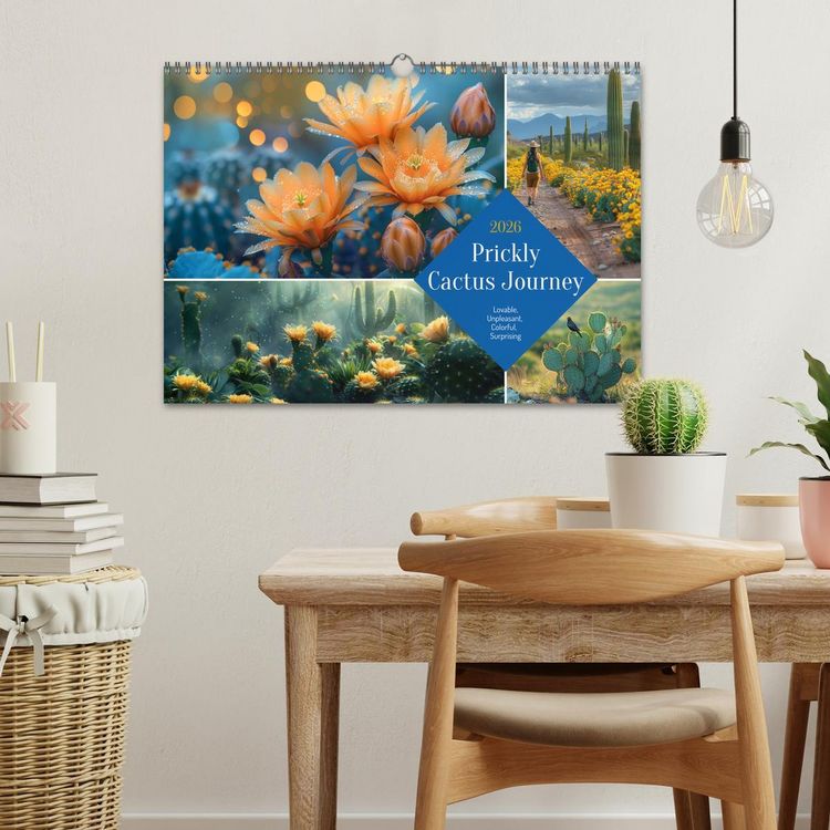 Produktbild: Prickly Cactus Journey (Wall Calendar 2026 DIN A3 landscape), CALVENDO 12 Month Wall Calendar
