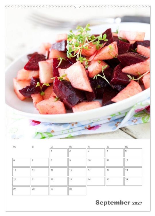 Produktbild: Herzhaft - S&uuml;&szlig; / Mein K&uuml;chenplaner (hochwertiger Premium Wandkalender 2027 DIN A2 hoch), Kunstdruck in Hochglanz