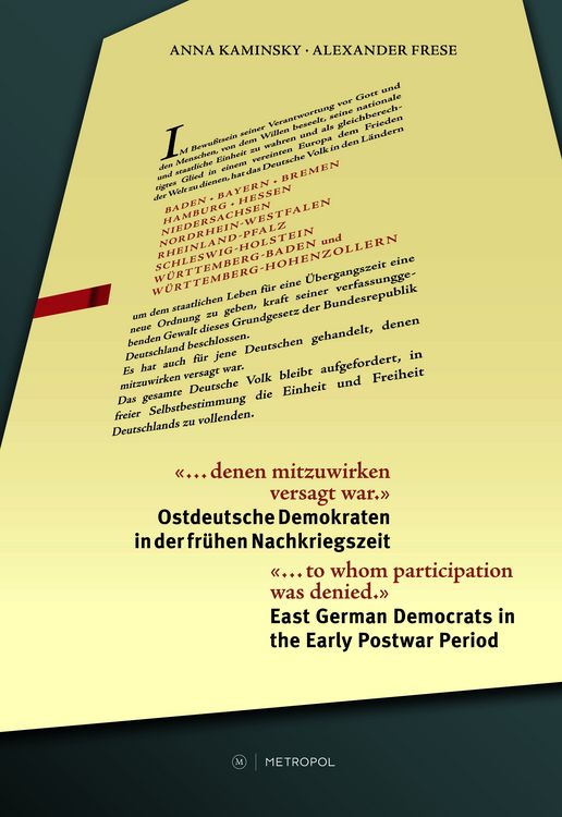 Produktbild: &bdquo;&hellip; denen mitzuwirken versagt war.&ldquo; / &ldquo;... to whom participation was denied.&rdquo;