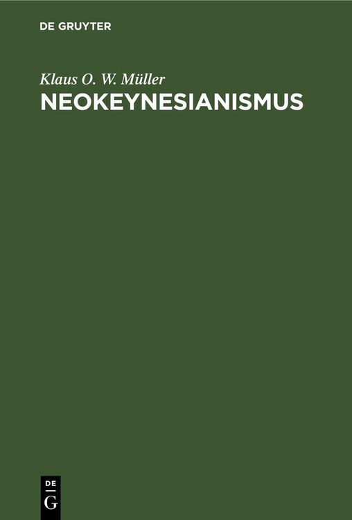 Produktbild: Neokeynesianismus