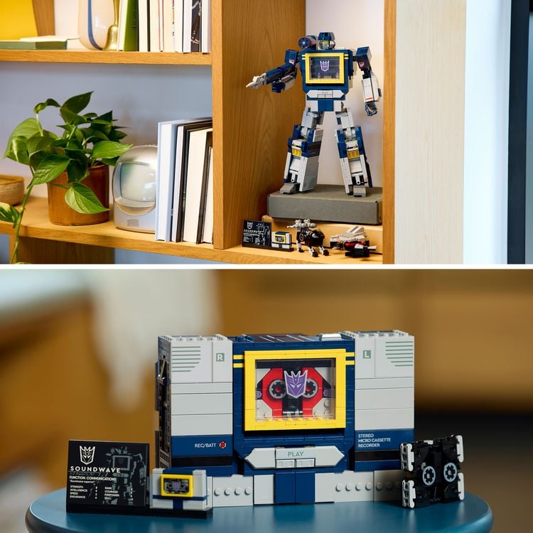 Produktbild: LEGO Icons 10358 Transformers: Soundwave, Modellbau f&uuml;r Erwachsene