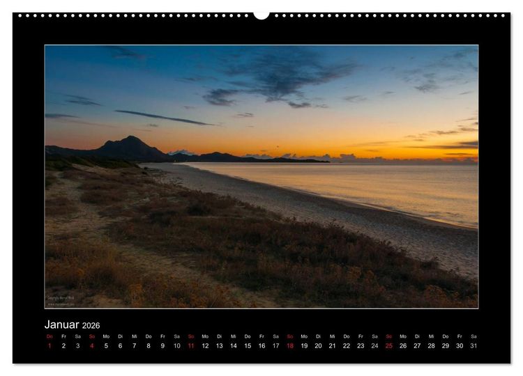 Produktbild: Die Trauminsel Sardinien (Wandkalender 2026 DIN A2 quer), CALVENDO Monatskalender