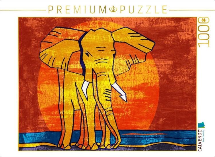 Produktbild: CALVENDO Puzzle Elefanten-Traum 8 | 1000 Teile Lege-Gr&ouml;&szlig;e 64x48cm Foto-Puzzle f&uuml;r gl&uuml;ckliche Stunden