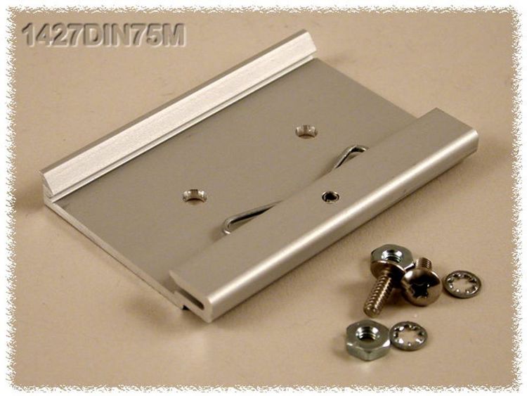 Produktbild: Hammond Electronics 1427DIN75M DIN-Clip f&uuml;r Hutschienenmontage 1St.