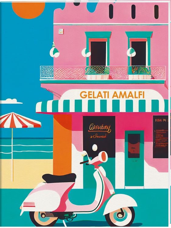 Produktbild: Amalfi Gro&szlig;es Notizheft Motiv Gelati Amalfi