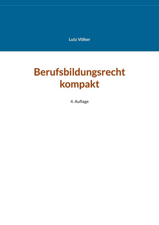 Produktbild: Berufsbildungsrecht kompakt