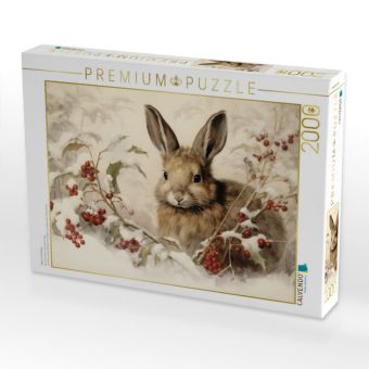 Produktbild: CALVENDO Puzzle Hase im Schnee | 2000 Teile Lege-Gr&ouml;&szlig;e 90x67cm Foto-Puzzle f&uuml;r gl&uuml;ckliche Stunden