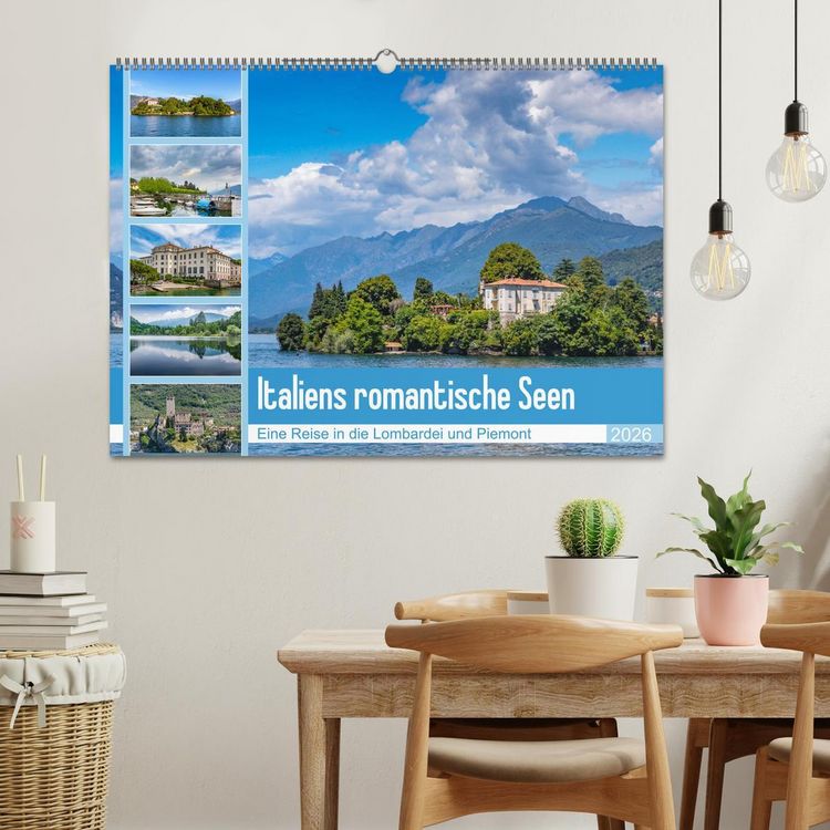 Produktbild: Italiens romantische Seen (Wandkalender 2026 DIN A2 quer), CALVENDO Monatskalender