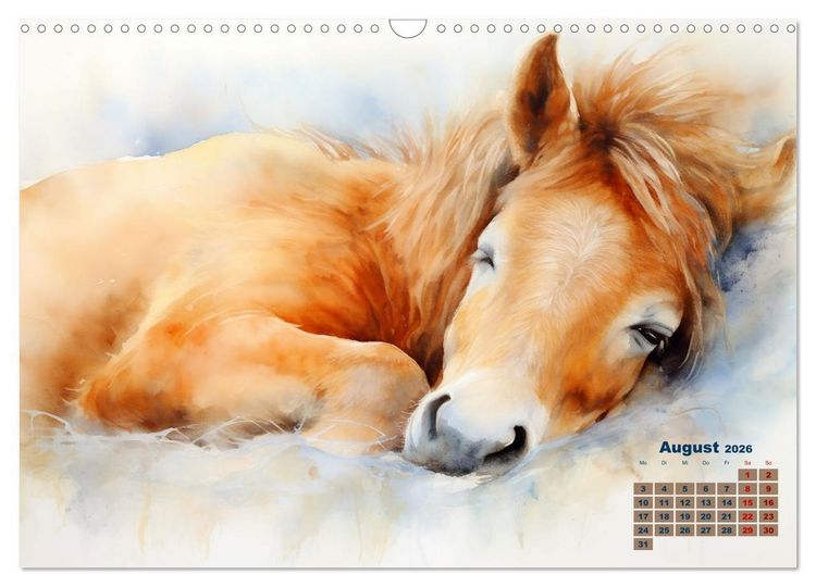 Produktbild: Kraftpakete in Aquarell (Wandkalender 2026 DIN A3 quer), CALVENDO Monatskalender