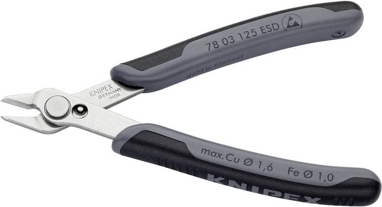 Produktbild: Knipex-Werk Pr&auml;z.-Schneidzange 78 03 125 ESD