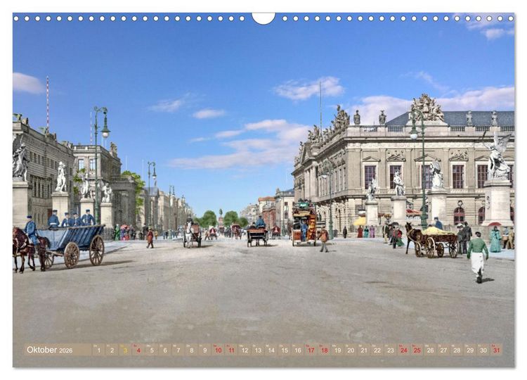 Produktbild: Berlin zur Kaiserzeit &ndash; Fotos neu restauriert und detailkoloriert (Wandkalender 2026 DIN A3 quer), CALVENDO Monatskalender
