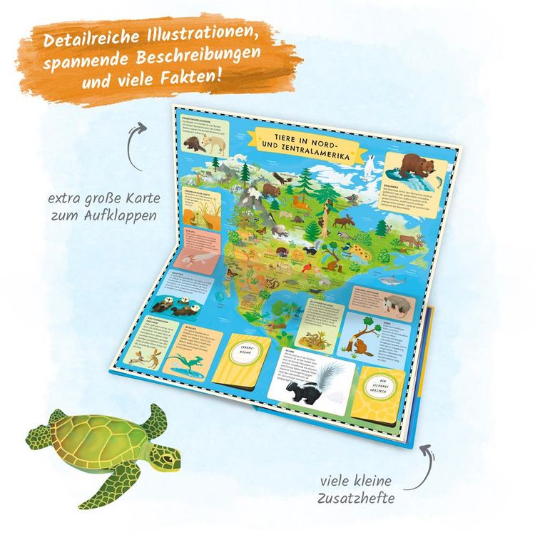 Produktbild: Tr&ouml;tsch Kinderatlas Das gro&szlig;e Entdeckerbuch Atlas der Tiere