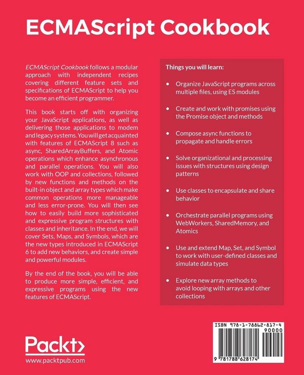 Produktbild: ECMAScript Cookbook