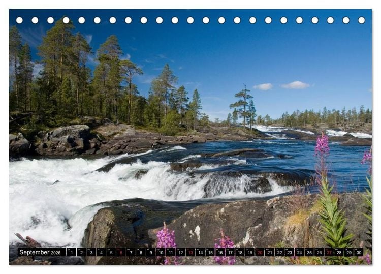 Produktbild: Skandinavien entdecken (Tischkalender 2026 DIN A5 quer), CALVENDO Monatskalender