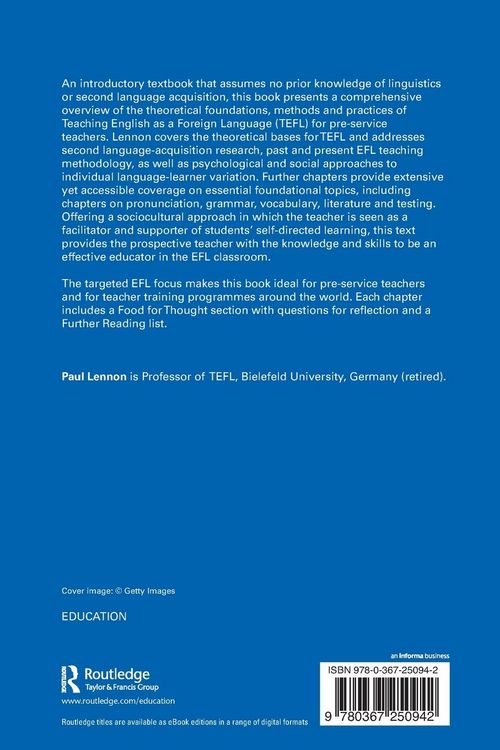 Produktbild: The Foundations of Teaching English as a Foreign Language