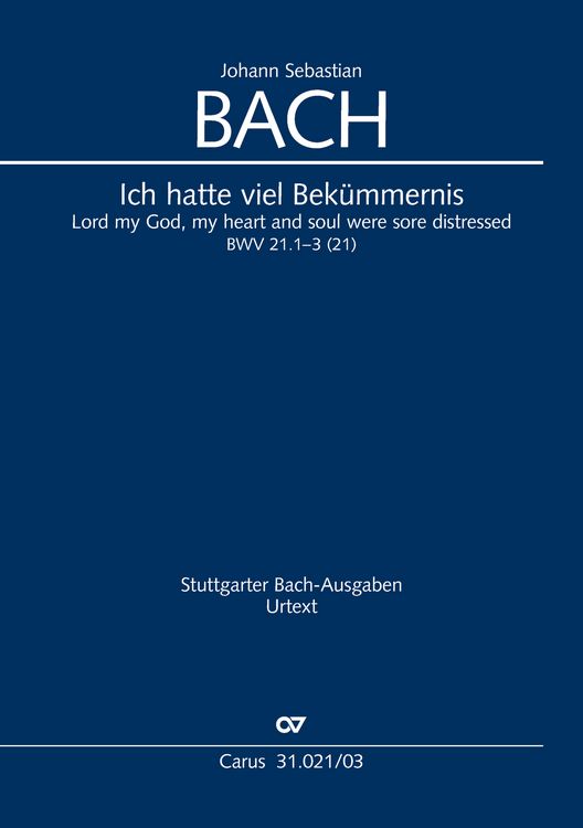Produktbild: Ich hatte viel Bek&uuml;mmernis (Klavierauszug)