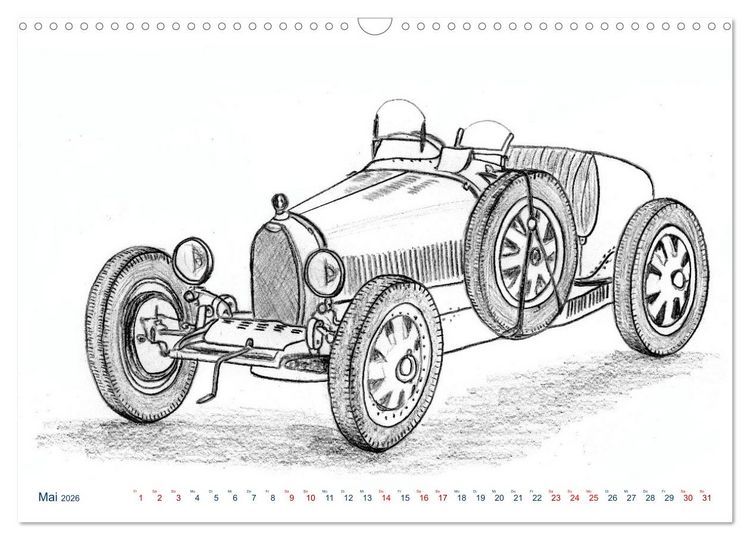 Produktbild: Vintage Sports Cars (Wandkalender 2026 DIN A3 quer), CALVENDO Monatskalender