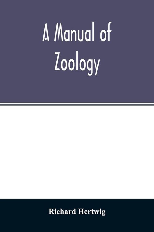 Produktbild: A manual of zoology