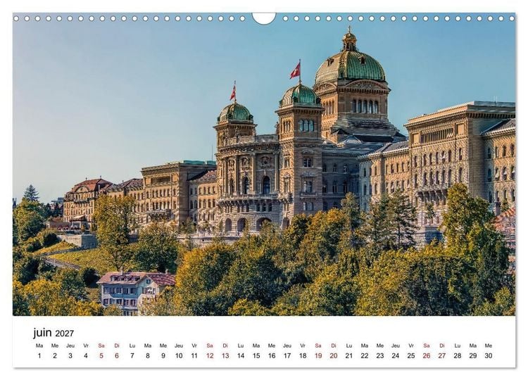 Produktbild: Visite de la Suisse (Calendrier mural 2027 DIN A3 vertical), CALVENDO calendrier mensuel