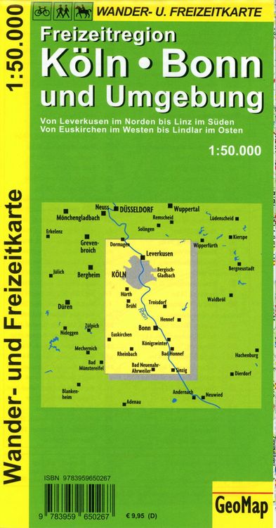 Produktbild: K&ouml;ln, Bonn und Umgebung - Wander- und Freizeitkarte 1:50 000