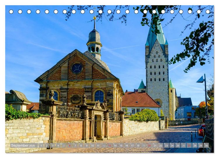 Produktbild: Ein Blick auf Paderborn (Tischkalender 2026 DIN A5 quer), CALVENDO Monatskalender