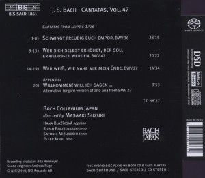 Produktbild: S&auml;mtliche Kantaten vol.47