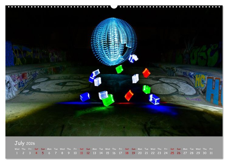 Produktbild: Light is Life and Fun (Wall Calendar 2026 DIN A2 landscape), CALVENDO 12 Month Wall Calendar