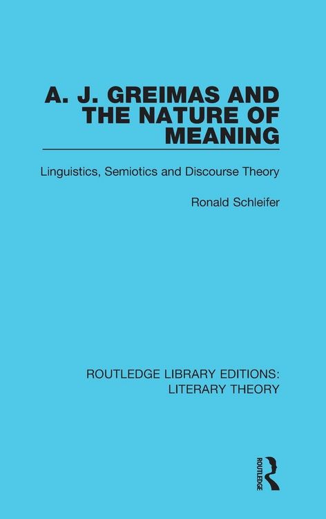 Produktbild: A. J. Greimas and the Nature of Meaning